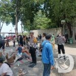 Polres Pelabuhan Tanjung Perak patroli pengamanan wisata pantai Kenjeran