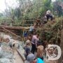 Polres Trenggalek bersama Masyarakat Bangun Jembatan Merah Putih Presisi,  Sinergi untuk Negeri