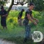 Satgas TMMD dan Karang Taruna Karya Utama Percantik Dusun Slempit