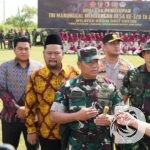 Danrem 084/Bhaskara Jaya Brigjen TNI Kohir saat penutupan TMMD ke-128 di Gresik