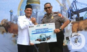 Pelindo Regional 3, menyalurkan 127 ekor hewan qurban
