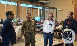 Danrem 084/Bhaskara Jaya Brigjen TNI Kohir saat kunjungi Suara Surabaya