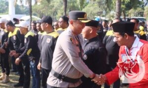 Kapolres Madiun Kota AKBP Wiwin Junianto Supriyadi saat hadiri Suroan